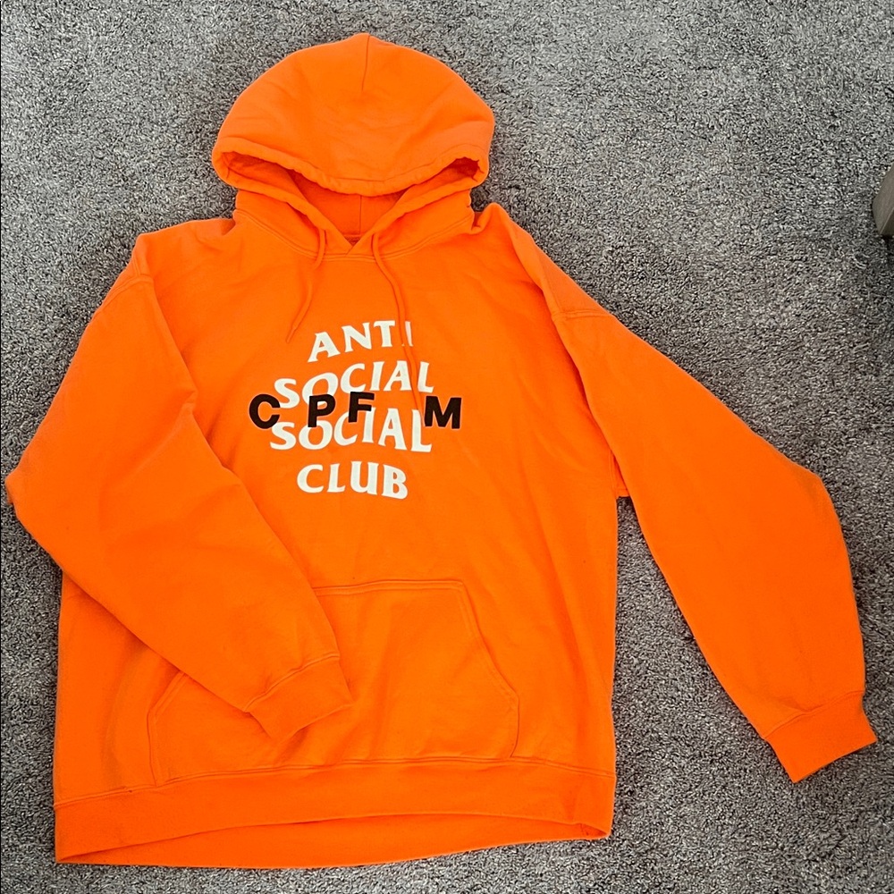 Anti Social Social Club Bright Orange Hoodie